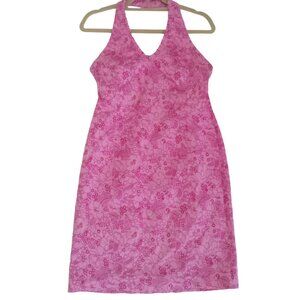 Sundress pink daisy halter 6P